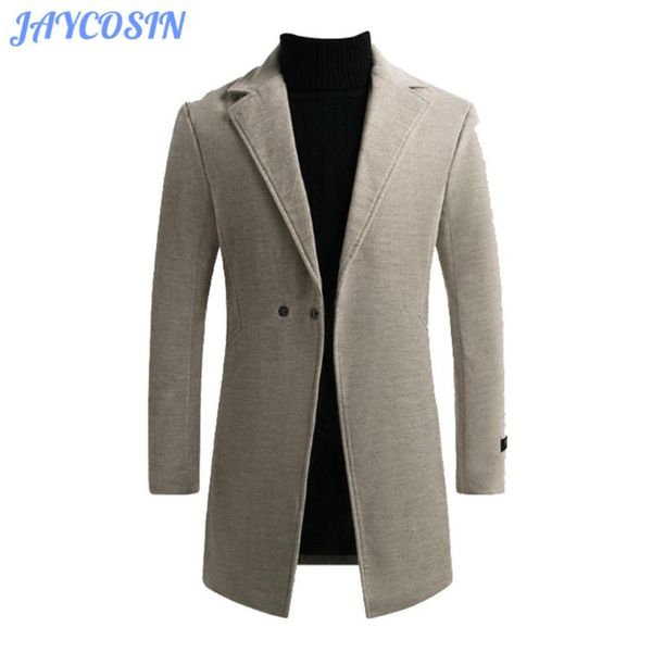 Trajes de hombre Blazers JAYCOSIN Otoño Invierno Hombres Chaquetas de traje Abrigo de manga larga Moda Sólido Copo de nieve Cazadora Slim Fit 1103