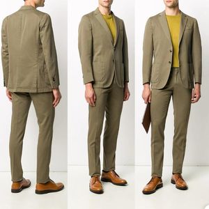 Herenpakken blazers nieuwste ontwerp mannen op maat gemaakte 2 stuks denim mode blazer broeken hoge kwaliteit formeel huwelijksbedrijf causaal prom