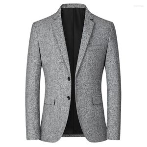 Men's Suits Blazers Men Jacket Fashion Slim Casual Coats Handsome Masculino Business Jackets Striped Men's Tops
