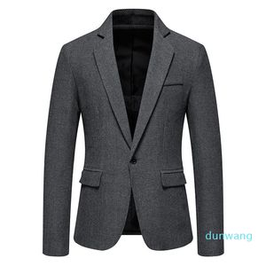 Costumes pour hommes Blazers Mens Smart Casual Single Button Blazer Mounds Men Classic Couleur solide Fashion Fashion Homme Clothingmen's