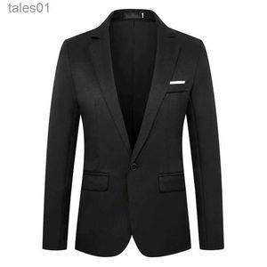 Herenpakken Blazers Heren Pak Top Zakelijke Jurk Koreaanse Versie Trendy Jas Casual Slim Fit Klein voor Mannen yq240401