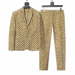 Trajes para hombres Blazers mezcla estilo diseñador otoño lujo para hombre outwear abrigo slim fit casual animal rejilla geometría patchwork estampado masculino moda vestido traje MXQ1