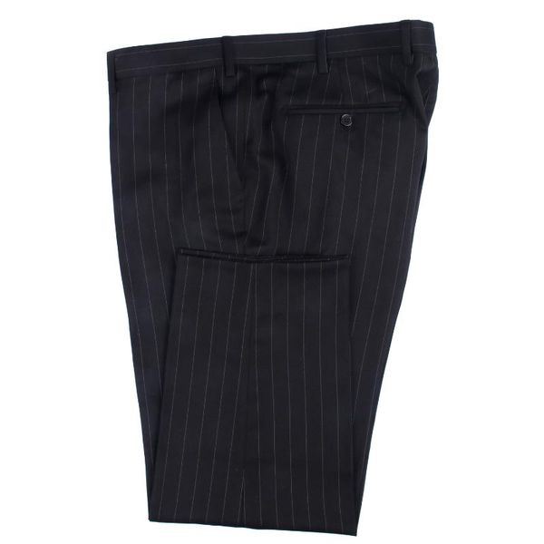 Trajes de hombre Blazers Pantalon Homme Pantalones hechos a medida para hombres Vestido Pantalón Negro Tiza Rayas Pantalones Casuales Ropa Pantalons De C
