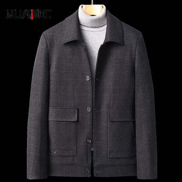 Costumes pour hommes Blazers Quanbo hommes classique décontracté hiver laine vestes 2021 nouveautés haute qualité simple boutonnage mode Plaid L220902