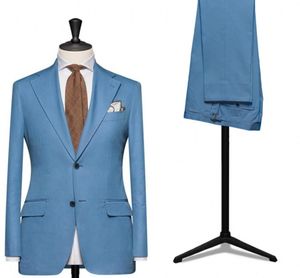 Herenpakken Blazers Single Breasted Suit Men Blazers Costuums Slim gemonteerde trouwjurken Classic Formal Clothing 2 stuks 2 stuks slanke gemonteerde bruidegom Tuxedo 230509