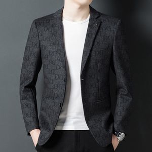 Costumes pour hommes Blazers Top Grade Designer Casual Mode Élégant Smart Korean Party Hommes Slim Fit Veste Costume Manteau Vêtements