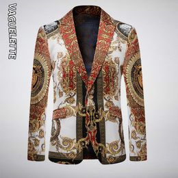 Herenkostuums Blazers VAGUELETTE Herenjurkkostuum Luxe designerkleding Gedrukt Slim Fit Feestbruiloftblazer voor heren 230908