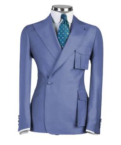 Costumes pour hommes Blazers Robe de mariée adaptée aux vêtements d'extérieur pour hommes ensemble slim set 2 pièces designer de luxe robe d'occasion formelle vêtements de style d'affaires 230406