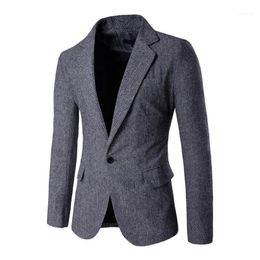 Herenpakken Blazers Heren Groothandel - 2022 Mens Slim Fit Maat M-XXL Mode Mannen Single Button Designs and Suit Jacket Casual 92