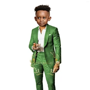 Herenpakken Jongens Formele Effen Jas Broek 2 Stuks Mariage Kleding Set Enfant Kids Trouwpak Kinderen Gentleman Prestaties jurk