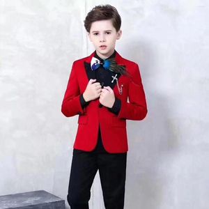 Costumes pour hommes Garçons Formel Enfant Enfants Slim Fit Tuxedo 2 pièces pour mariage (Blazer Pantalon) 2023 Costumes pour hommes