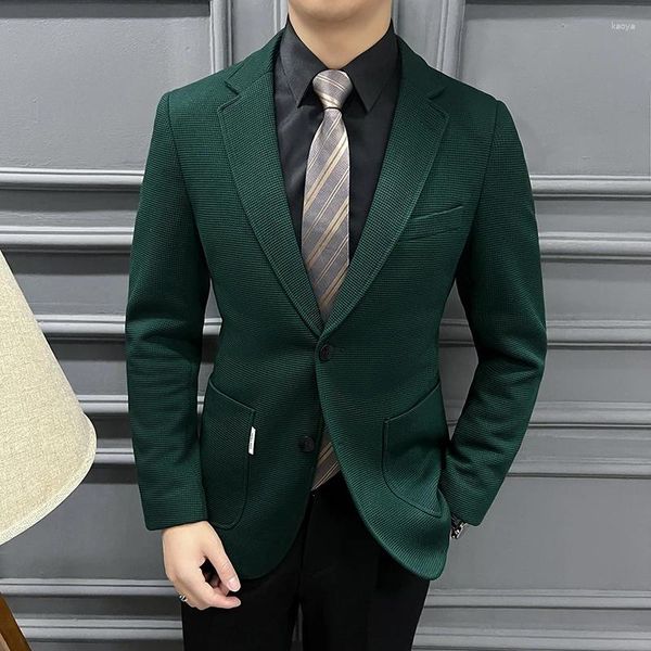 Costumes masculins Clothing Men de grande qualité des hommes Slim Blazer Blazer Mémaiseur robe de robe adaptée à toutes les saisons 3xl