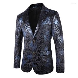 Abiti da uomo Blazer da uomo in velluto di lusso di alta qualità stile britannico Giacca da uomo casual slim fit