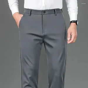 Costumes pour hommes Business Pantalons et pantalons polyvalents élastiques décontractés