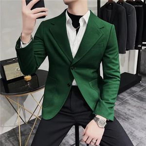 Costumes pour hommes Business Formal Casual Costume Veste Slim Fit Youth Plus Taille Vêtements Blzers Blzers Fashion Men Tuxedo S-3XL