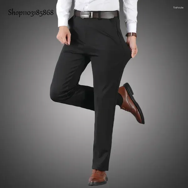 Trajes para hombres Pantalones formales de traje formal Men Spring Summer Zipper Smart Casual Long Long Middle Endy Pantalers 29-42 RC-01