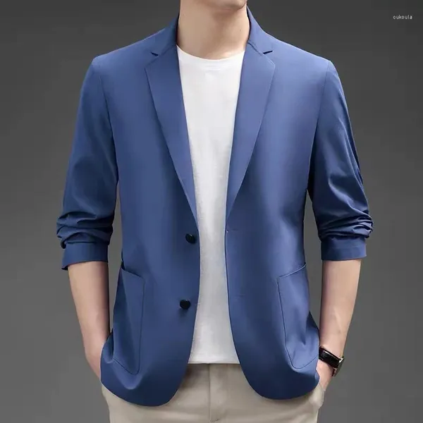 Trajes para hombres C1173-Chaqueta de traje de primavera Versión coreana informal de moda Slim Skid