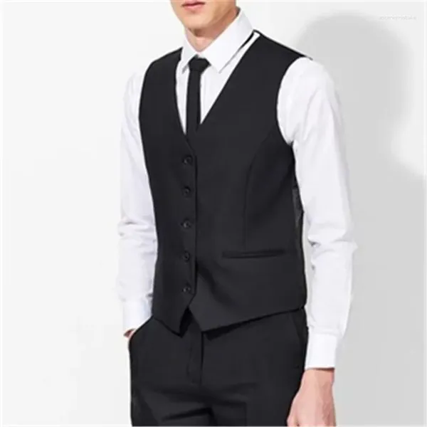 Trajes para hombre, chaleco informal de negocios con estilo para boda, chaleco de 1 pieza para novio, baile de graduación, último diseño, conjuntos de moda para hombre 667