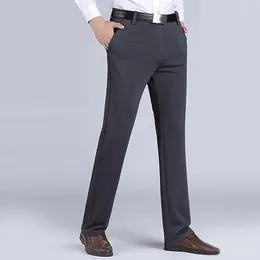 Costume décontracté pour homme, pantalon avec poches, taille moyenne, droit, ample, respectueux de la peau