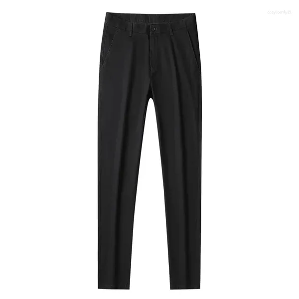 Costumes pour hommes pantalon décontracté coton slim-fit Fashion All-Match Business Commuter Straitement Iron Couleur solide Pantalon