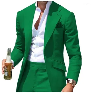 Trajes para hombre, chaqueta informal para hombre, ajuste Regular, solapa con muesca, Blazers hechos a medida, 1 pieza, vestido formal de boda para novio, ropa de fiesta