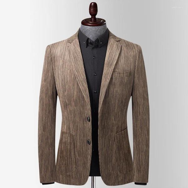 Costumes pour hommes Manteaux Vêtements Velours 2023 Slim Fit Mens Blazer Travail d'affaires Formel Fête de mariage Vie quotidienne Bureau Casual Robe Vestes