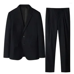 Costumes pour hommes COLDKER veste pantalon 2 pièces ensemble 2024 mode décontractée robe d'affaires mariage marié costume manteau Blazers pantalon