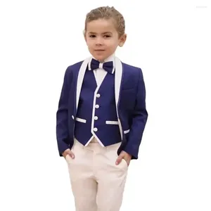 Costumes pour hommes Costume enfants garçon vêtements Blazers bébé costume formel ensemble pour filles 3 pièces uniforme scolaire robe élégante beaux enfants