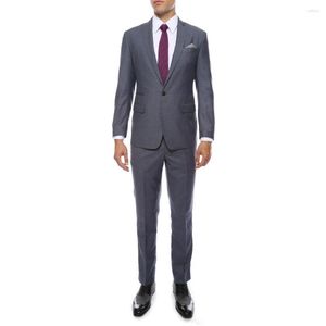 Herenpakken Maatwerk Mens Grijs Slim Fit Bruidegom Tuxedos 2023 Bruidsjonkers Huwelijksgala (Jasbroek)