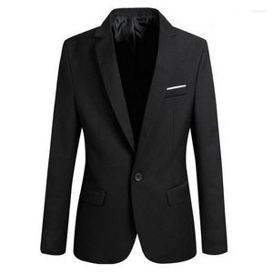 DIHOPE 2023 hommes Slim Fit bureau Blazer veste mode solide hommes costume mariage manteau décontracté affaires mâle