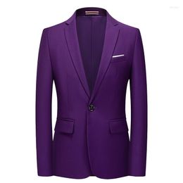 Herenpakken Dybzacq Lijst luxe heren blazer groot formaat slank solide kleur jas mode zakelijke banket trouwjurk s-6xl