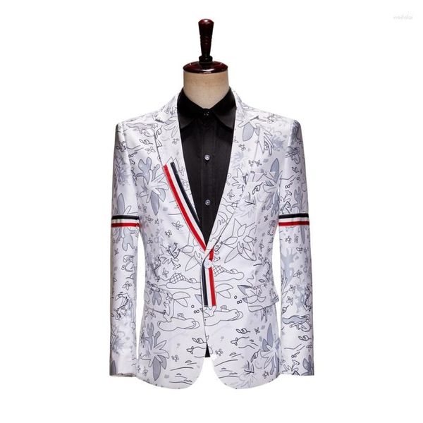 Trajes para hombre, Blazer de estilo inglés, traje entallado para hombre, Blazers para hombre, chaqueta de traje moderna para escenario