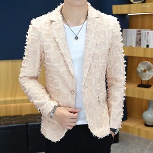 Costumes pour hommes Boutique de mode Version coréenne haut de gamme du petit costume masculin Coiffeur adolescent Veste décontractée Slim Single West