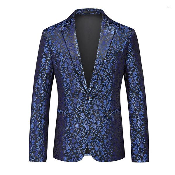 Costumes pour hommes Mode Casual Gentleman Modèle coréen Style britannique Personnalité d'affaires Robe de soirée Officiant Blazer de mariage