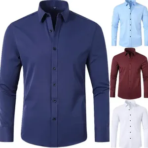 Costumes pour hommes Fashion Couleur solide Business Thirt Shirt