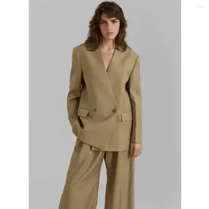 Herenpakken mode mode dames 2 -delige blazer suit dames kantoorjas formeel zakelijk werk slijtage broek comfortabele sets