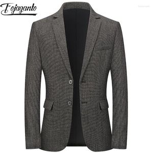 Suisses masculines Fojaganto 2024 Blazers de costume décontracté pour hommes Cotton Slim-Fit Jacket High Quality Design