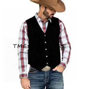 Costumes pour hommes pour costume de cowboy mâle hommes vêtements de créateurs gilet tactique homme formel vestes boutons de manchette steampunk robe élégante gilets