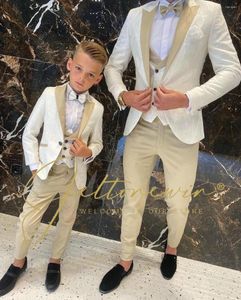 Costumes pour hommes pour hommes affaires décontracté fête de mariage trois pièces ensemble mâle Blazer garçon élégant mode Slim Fit enfants smoking