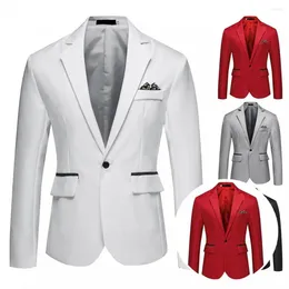Ternos masculinos formal casual lapela terno casaco para homens de negócios blazer