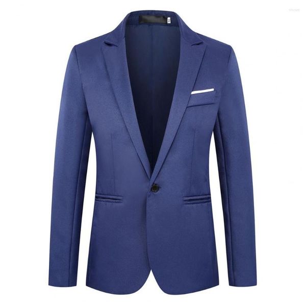 Trajes De Hombre, traje Formal ajustado para Hombre, chaqueta con bolsillos tipo fino, chaqueta De manga larga con solapas y botones, Trajes De Hombre 2022