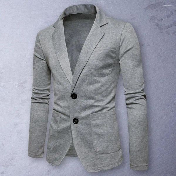 Trajes de hombre Chaqueta de traje formal Súper suave Estilo coreano Slim Fit Blazer Solapa Hombres para boda