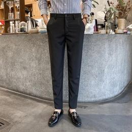 Costumes masculins Choix des messieurs: pantalon d'affaires élégant - Fit sur mesure tissu lisse parfait pour les événements formels de bureau 5706