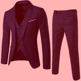 Trajes de hombre Esmoquin para novio Trajes de boda de 3 piezas hechos a medida Slim Fit