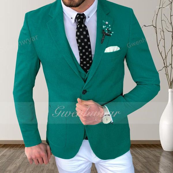 Costumes pour hommes Gwenhwyfar Costume de mariage complet Slim Fit Veste Ensembles Élégant Ternos Blazer De Luxe Designer Formel Hommes