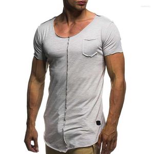 Costumes pour hommes H134 Printemps Eté Casual O Neck Slim T-Shirts Tops Tees MY071