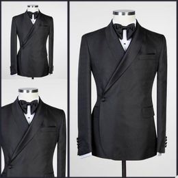 Costumes pour hommes beaux Vintage hommes smokings châle revers un bouton poche sur mesure fête de mariage garçons d'honneur Blazer 1 pièce ensemble