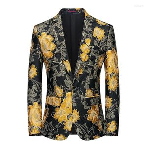 Costumes de marque de marque haut de gamme veste de costume Blazer Slim Business Casual Imprimé Baroque Baroque Banquet Robe