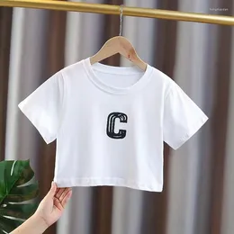 Pakken voor heren Hoge kwaliteit 2024 zomerseizoen contrasterende kleur Letter afdrukken T-shirt met korte mouwen Dames Topsport Girly Sense