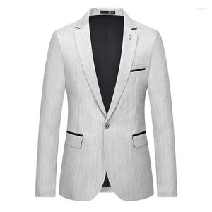 Trajes de hombre de alta calidad 5XL Blazer estilo italiano para hombre moda elegante Simple negocios Casual entrevista de trabajo caballero Slim Fit